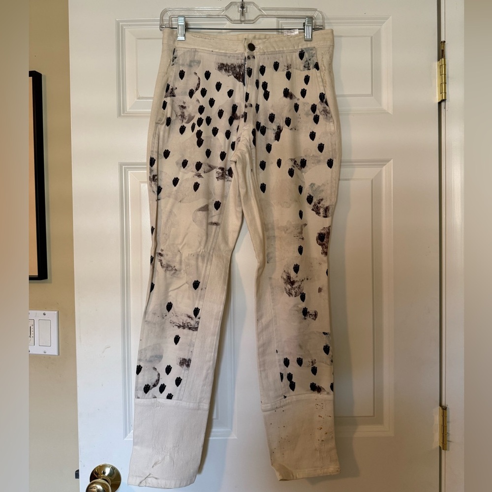 Rachel Comey Off-White Denim Trousers